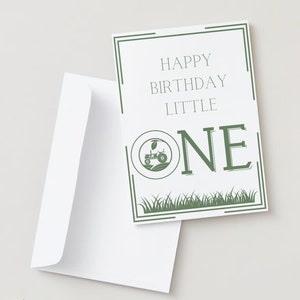 Joyeux 1er anniversaire carte à imprimer - joyeux anniversaire tout-petit - carte d'anniversaire premier anniversaire ferme - carte 1er anniversaire - carte d'anniversaire tracteur