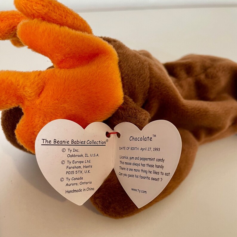Rare 1993 Chocolate Moose Beanie Baby W/ Errors - Etsy