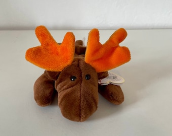 Rare 1993 Chocolate Moose Beanie Baby w/ Errors