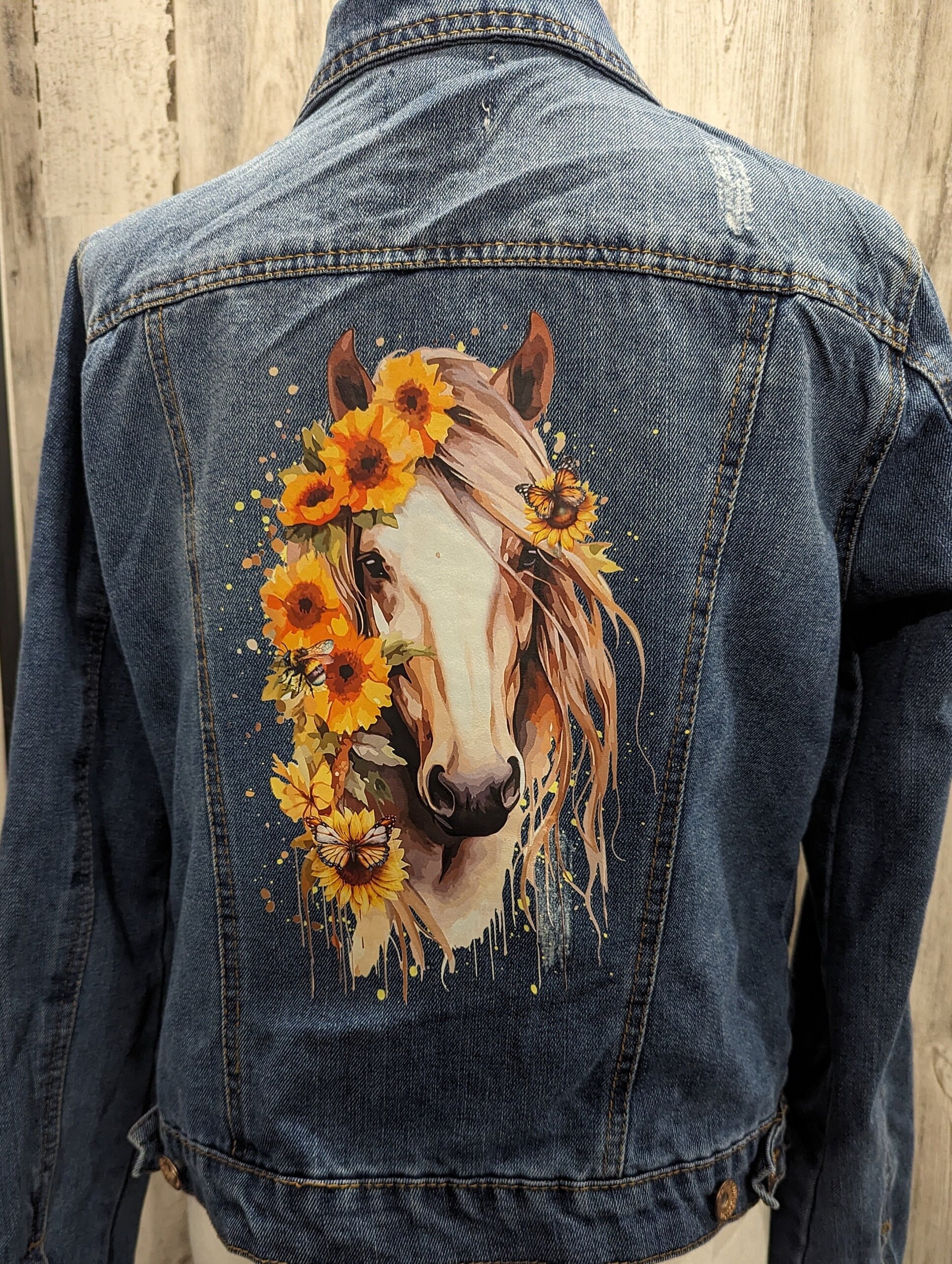 Customaized Riding Jacket Jean Jacket Custom Designed One of a Kind Made to Order Horse Western ...
