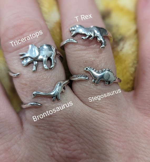 Triceratops Dinosaur Matching Rings Triceratops Dinosaur Ring