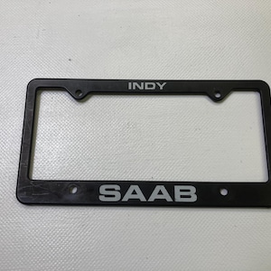 Saab License Plate Frame Indy Saab