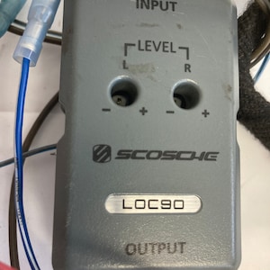 Scosche LOC90 2 Chanel Car Line Output Converter Remote Level Control Bass Knob
