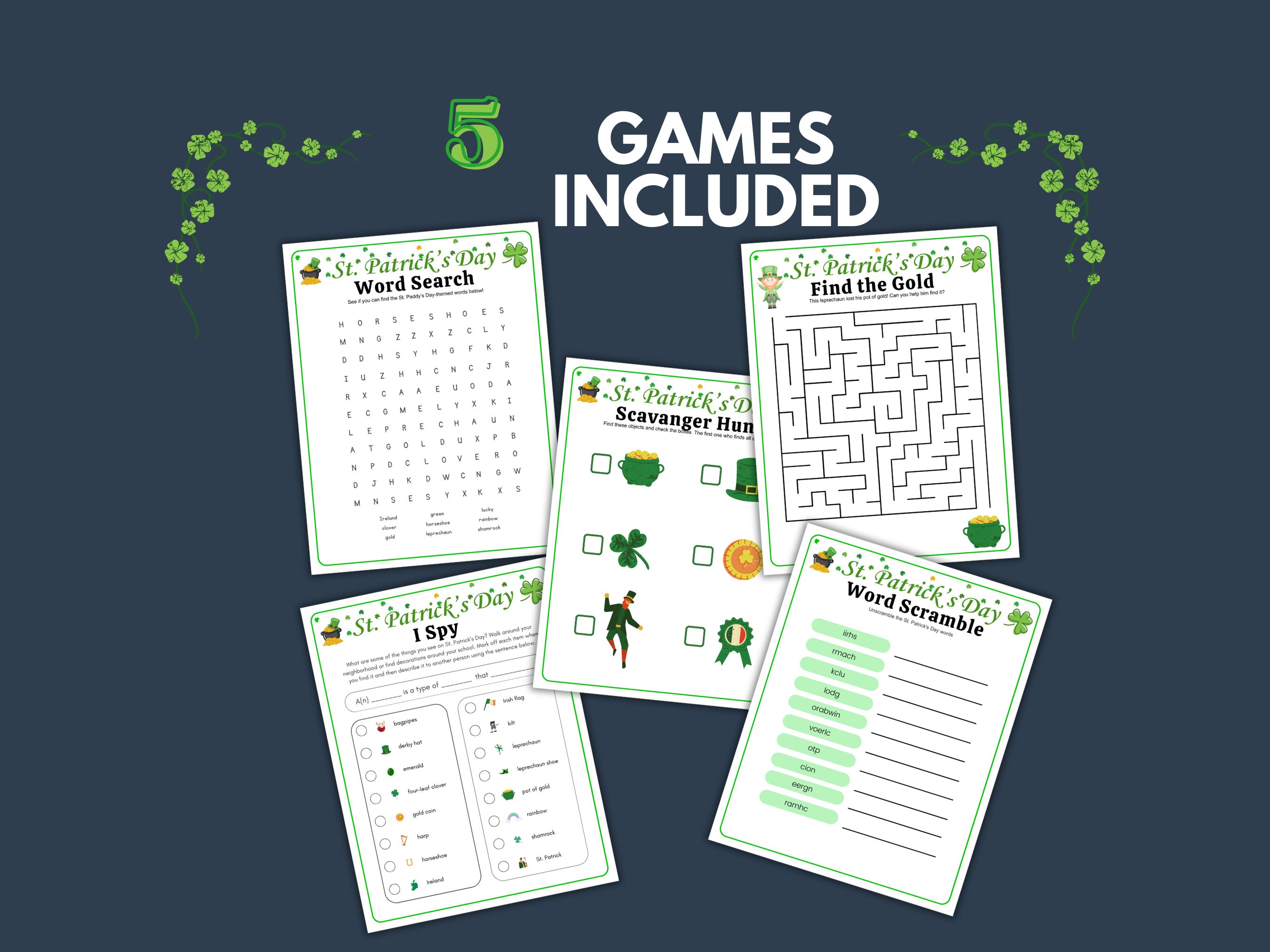 st patricks day kid party games