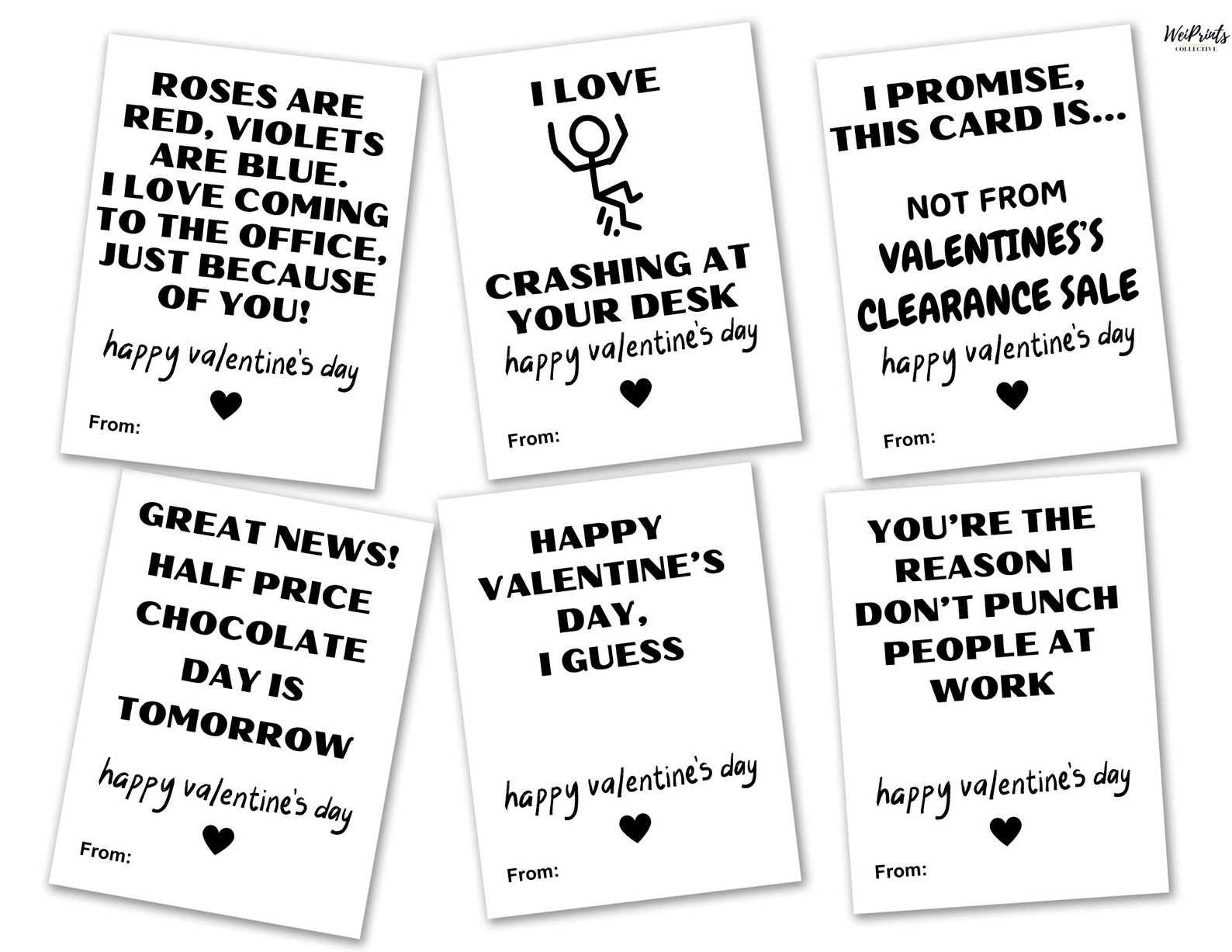 Coworker Valentine, Funny Coworker Valentine's Day Cards, Office ...