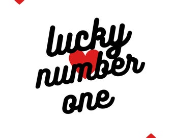 Lucky Number 1 digital art