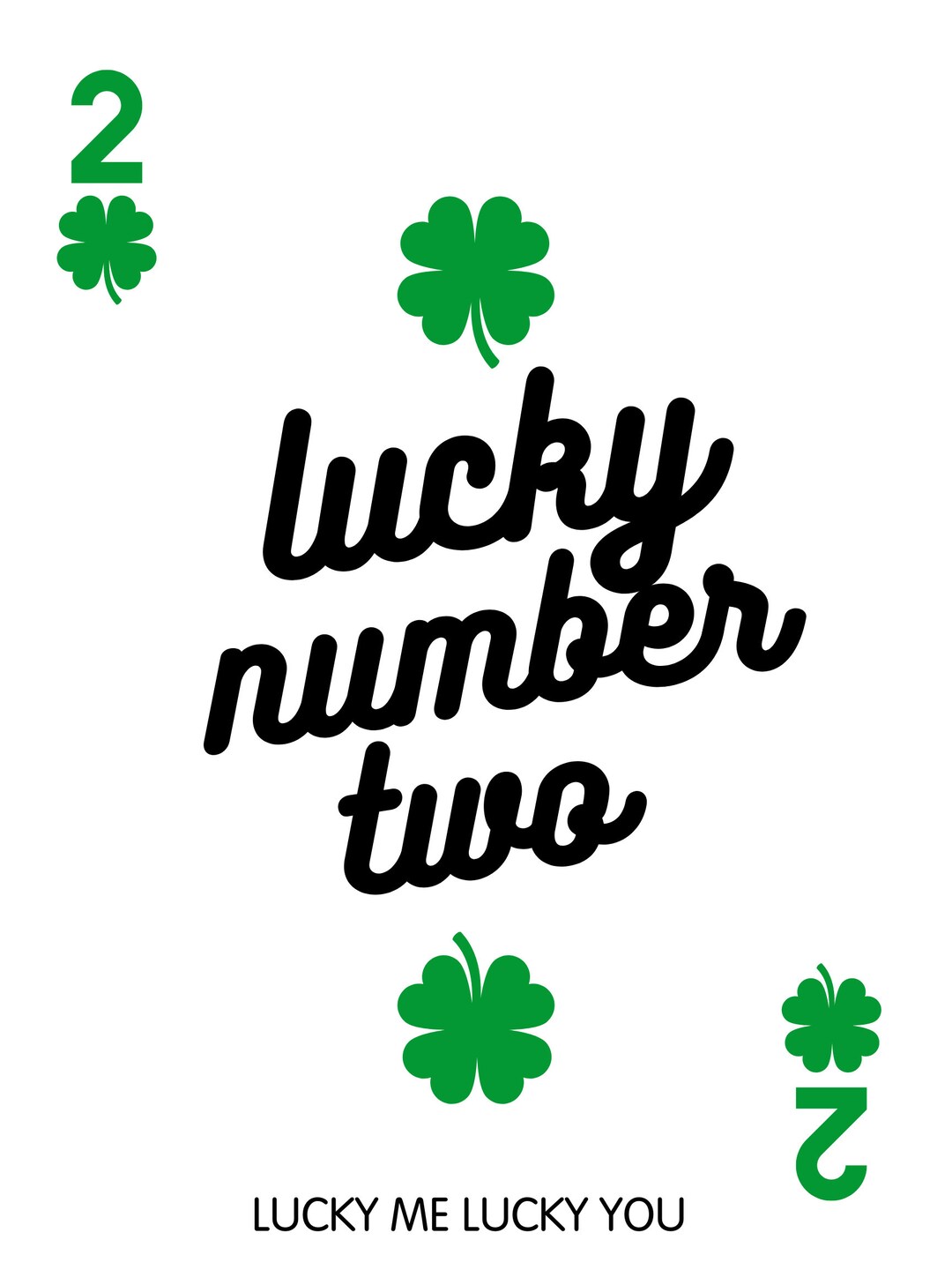 March Lucky Number 2 Digital Art | 4 Leaf Clover - Etsy