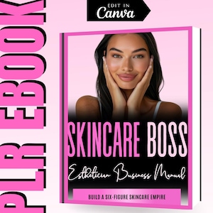 PLR eBook Esthetician, Skincare Tech, Esthetics Business Masterclass, Skincare Business, Canva Template, DFY, Passive Income, Resell