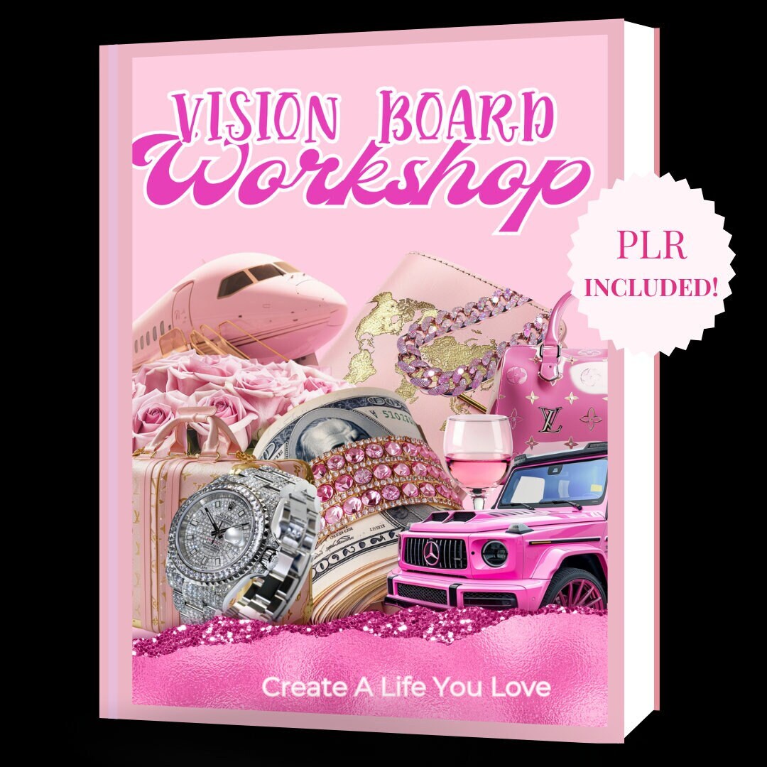 Ebook Template PLR Vision Board Workshop rebrand and Resell It as Your ...