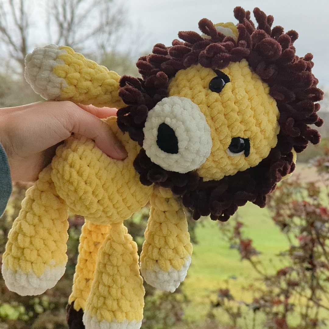 Luigi Boy Bubble Crochet Lion,  Yellow main image 0