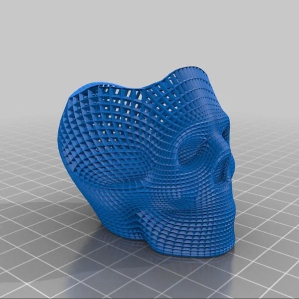 Pencilcase Skull 3D STL File Art