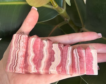 Extremely Rare Rhodochrosite points AAA Grade Rhodochrosite Tower, Argentina Rhodochrosite Obelisk, Pink Gem Rhodochrosite Point