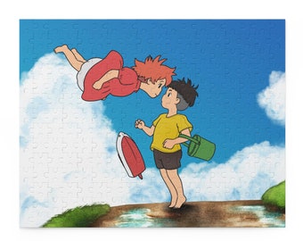 Ponyo Puzzle (120, 252-Piece) Studio Ghibli, studio ghibli gift, valentines, valentines gift