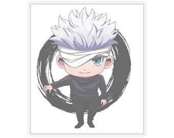 autocollants jjk jujutsu kaisen, gojo, satoru, cadeau jjk, autocollants jjk