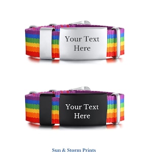 Custom Engraved Medical Alert Bracelet, Stainless Steel & Adjustable Rope, Emergency ID for Allergy, Diabetes, Autism, Epilepsy, Alzheimer's