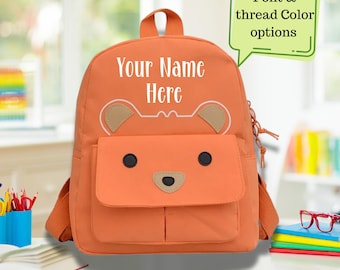 Embroidery Name Backpack, Personalized Kids Backpack, Custom Toddler Backpack, Backpack With Name, Back to School gift, Preschool Backpack