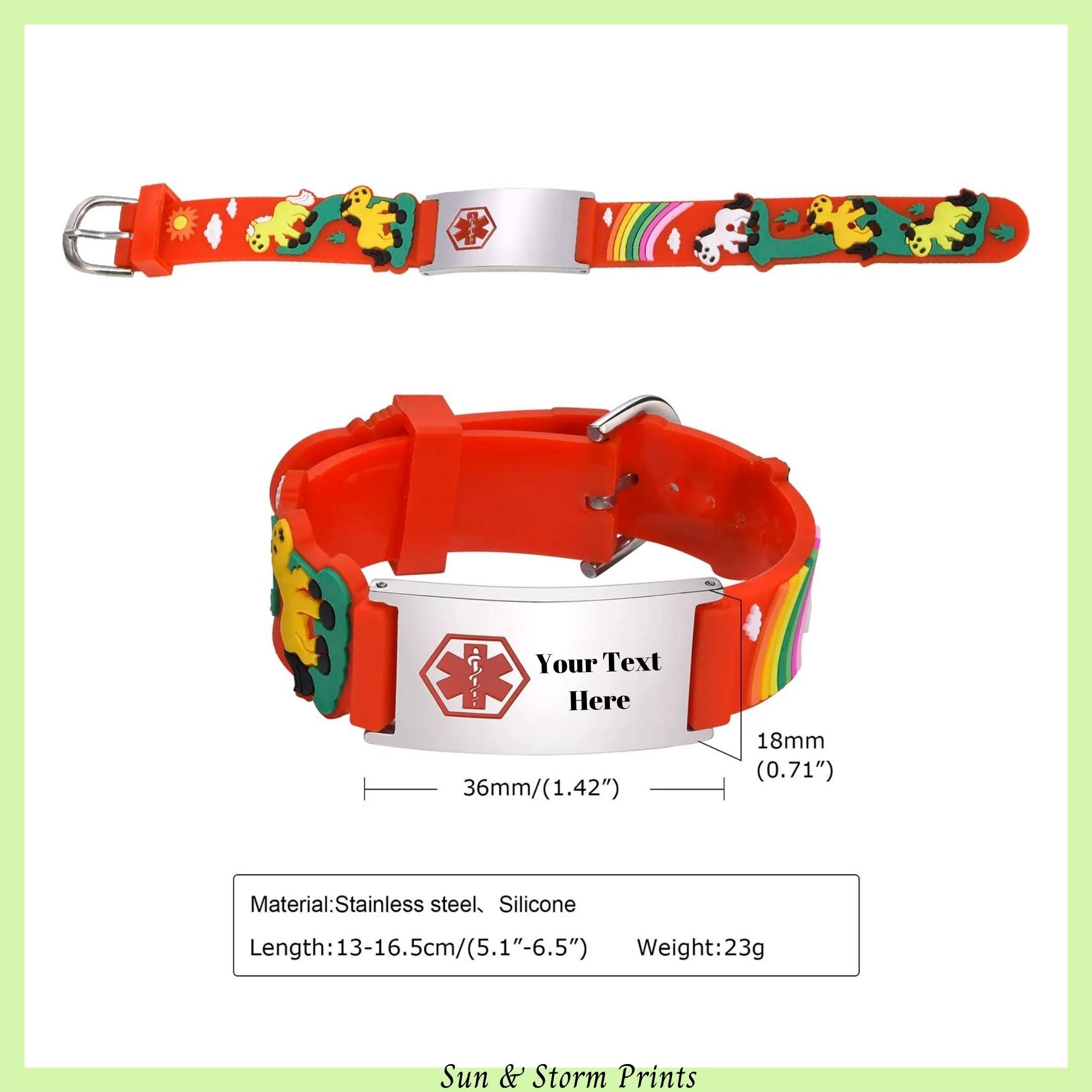 Medical Ids Leather Bracelet Egg Allergy Bracelet Personalized Medic ID Bracelet Personalized Stainless Steel Engraved ID  Bracelet For Women Medical Alert Bracelet