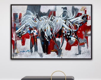 ABSTRACT HORSE PAINTING