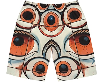 Red Eyes Men's Board Shorts Summer Fashion Printed