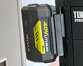 Stacktech - Soporte de esquina para batería Ryobi