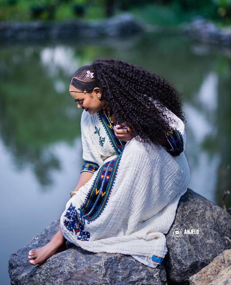 Ashenda Package, Tigray Traditional Dress and Ashenda Jewelry Ensemble ...