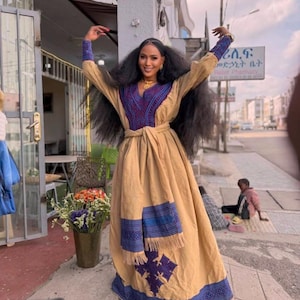 New Eritrean Ethiopian traditional Dress/ Habesha Kemis/ Zuria, Ethiopian dress, Habesha Kemis