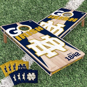 Notre Dame Fighting Irish Cornhole Boards 2x4 With Bags
