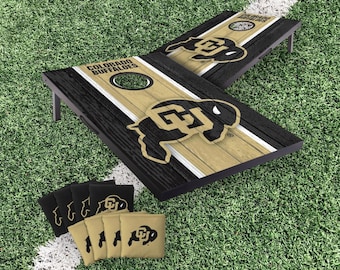 Colorado Buffaloes Cornhole Boards 2x3 (Officially Licensed) Carry Case, Board Covers, & Score Tower Add-Ons