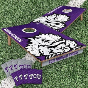 TCU Horned Frogs Cornhole Boards 2x3 (Officially Licensed)