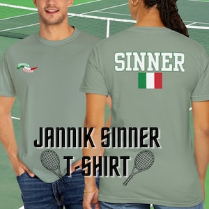 Jannik Sinner Tennis Jersey Style T-Shirt