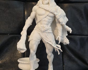 Herkules griechische Mythologie Held mit Löwenfell-Herakles Historische Statue Figur