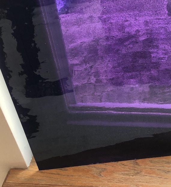 Purple Eggplant Stained Glass Sheet Transparent 5x6" ANY QTY SHIPS for 7.50
