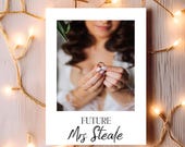 The Bailey Engagement Bridal Shower Template, Wedding Photo Thank You Card, Wedding Decor, Editable, Printable, Minimalist, Digital Download