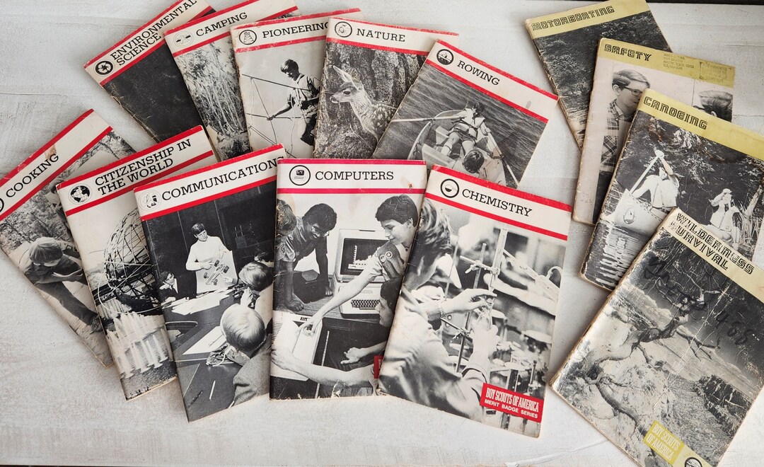 Vintage Boy Scouts of America Merit Badge Series Books Lot of 14 1970s ...