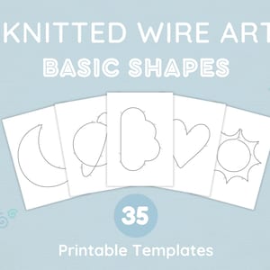 35 szablonów kształtów Tricotin w formacie PDF – wzory na robótki z drutu, wzory do druku z drutu