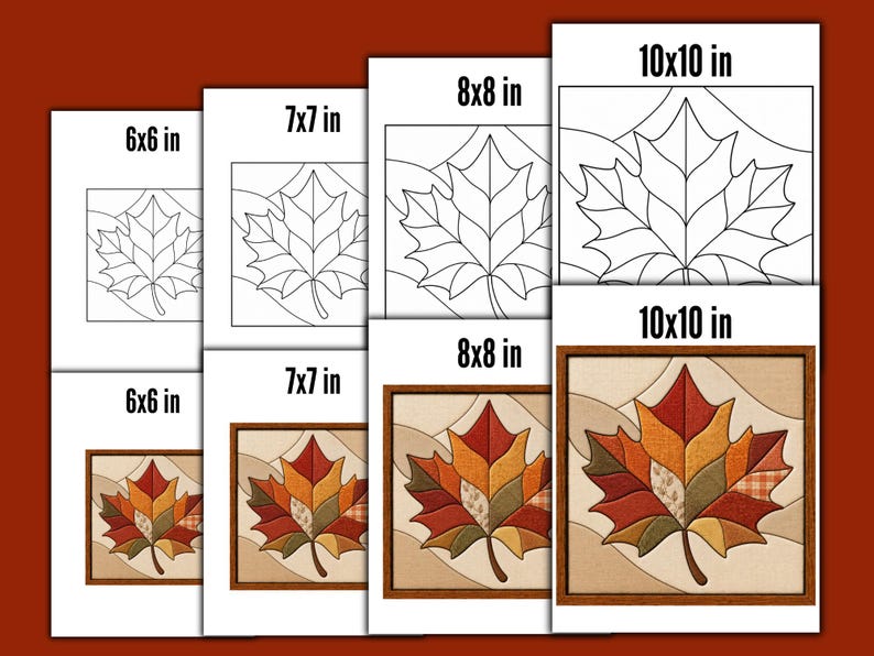 10 Fall Kinusaiga Templates – Autumn Fabric Art Patterns – Pumpkin ...