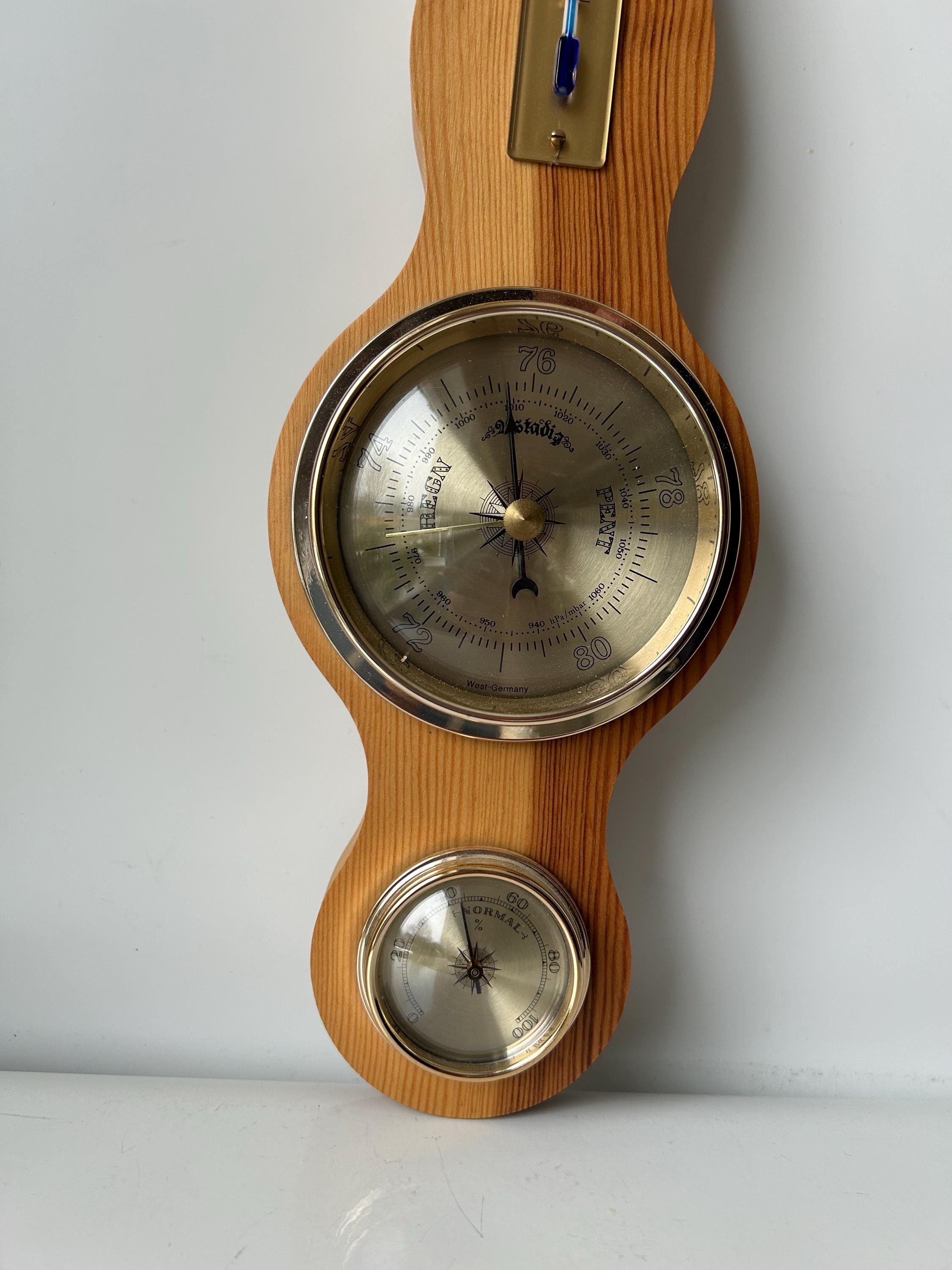 ヴィンテージ西ドイツ製気圧計：壁掛け式温度計湿度計 - Etsy 日本