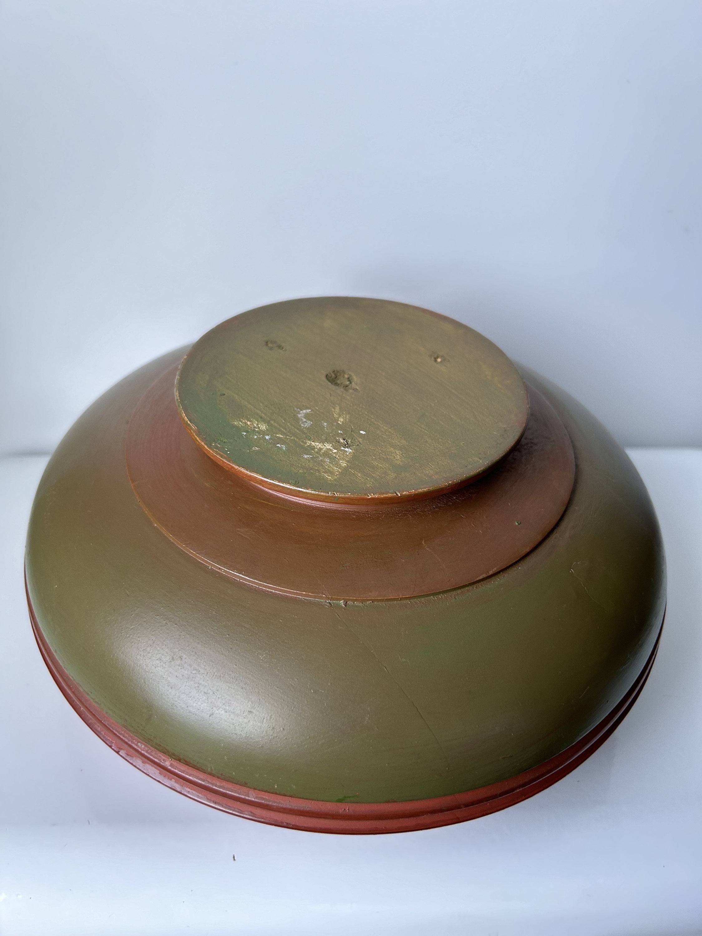 ノルウェーのローズマリング社による手描きのヴィンテージ木製ボウル