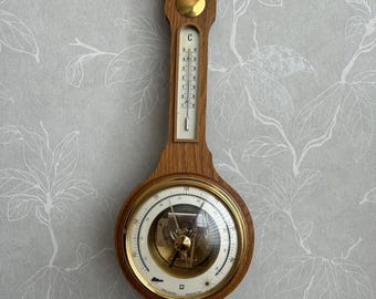 ヴィンテージ西ドイツ製気圧計：壁掛け式温度計湿度計 - Etsy 日本