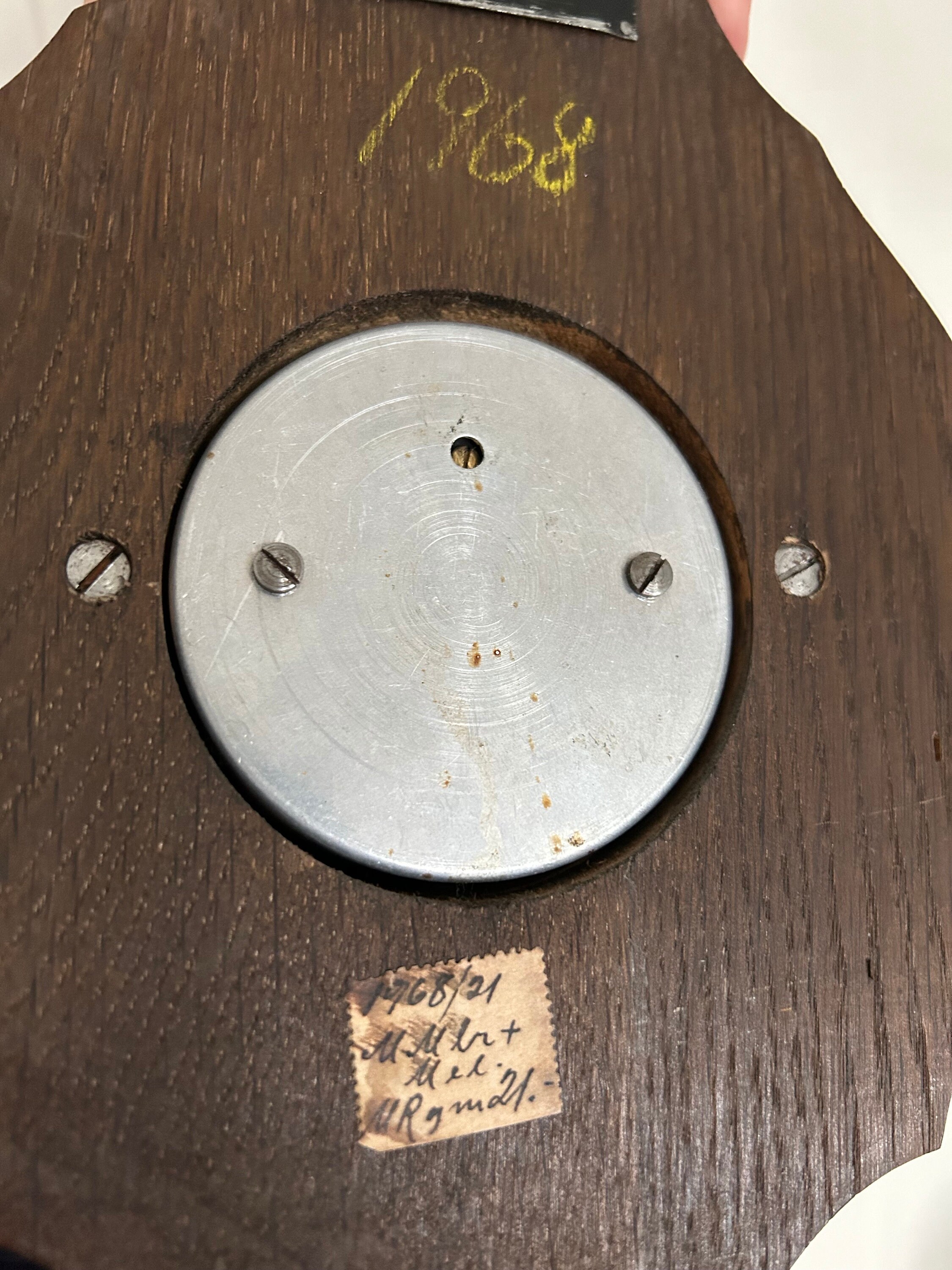 HANABASS Stazione Meteorologica In Legno Da Parete - Barometro, Termometro E Igrometro Per Interni/Esterni, Misuratore Temperatura E Umidità, Casa Meteo 15x13 Cm - 3
