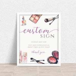 Editable Threenager Birthday Custom Sign, Little Miss Threenager Party Birthday Signage, Birthday Decor, Instant Download Template KB-008