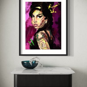 Amy Winehouse / Poster Art Print