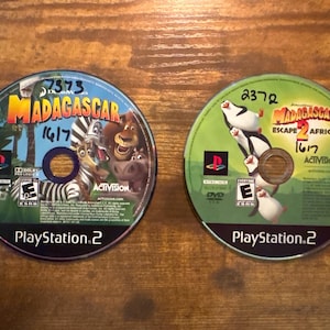 PS2 - Madagascar 1 & 2 Two Game Bundle