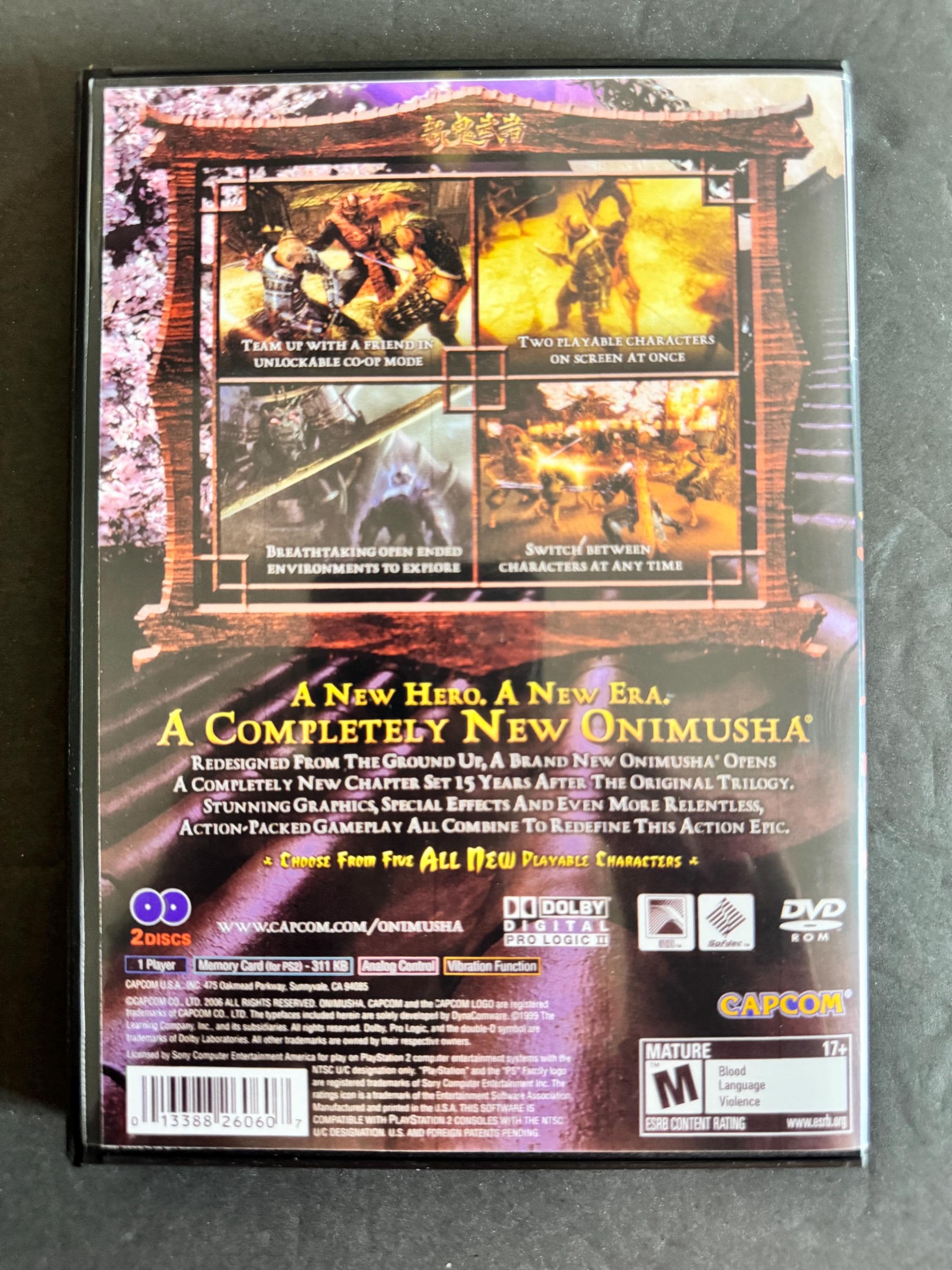 Onimusha - PS2 - Complet (Boîte, Livret, Disque) - Bon état - PAL