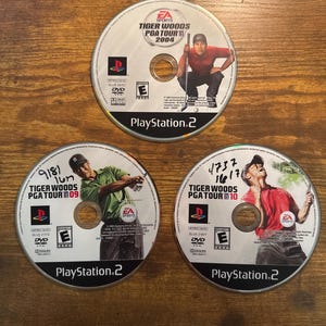 PS2 - Tiger Woods - 3 Game Bundle