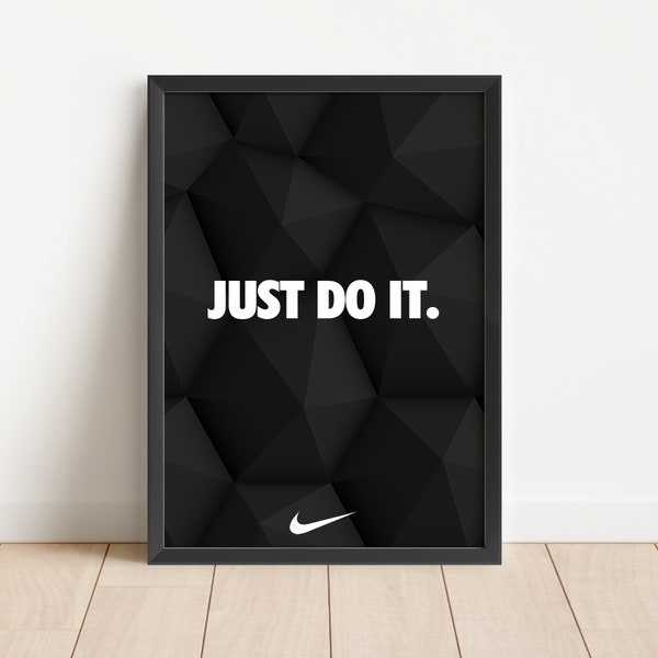 Hypebeast Inspired Printable Wall Art - Motivational Sports Decor - Instant Download Digital Print - Just Do It Home Decor - Perfect Gift