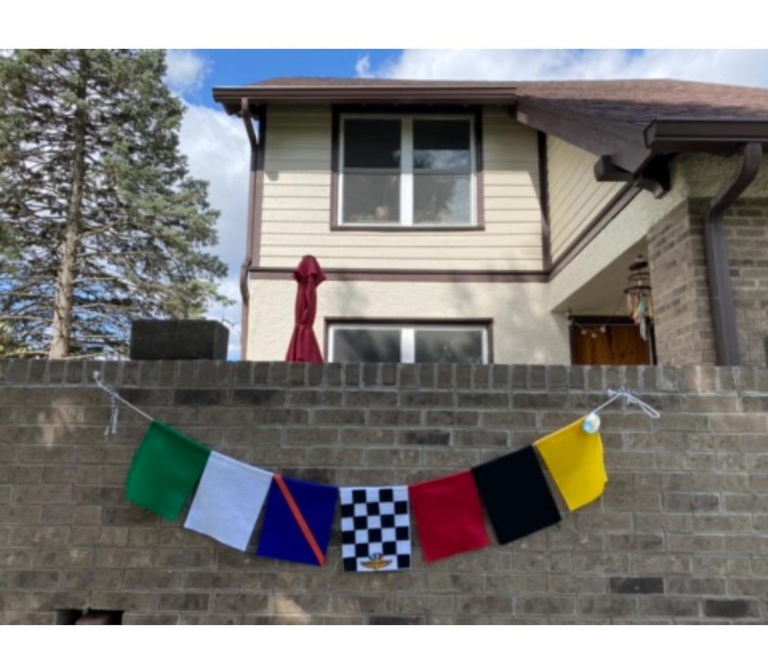 Felt Racing Flags Handmade Felt Race Flags Banner, Indy 500 Decor - Etsy