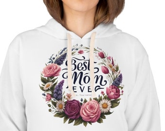 Custom 'Best Mom Ever' Hoodie - Personalized Mother's Day Pullover with Your Name - Unique Gift for Mom- Gift for her