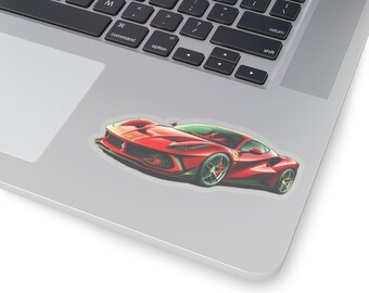 Premium Ferrari 296 GTB Sticker, High-Quality Vinyl Decal for Car Enthusiasts, Laptop, Water Bottle - Perfect Gift for Sports Car Fans, gift