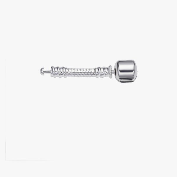 925 Sterling silver charm bracelet extender clasp 3.5cm (1.35inches) lengthen snake chain bracelet